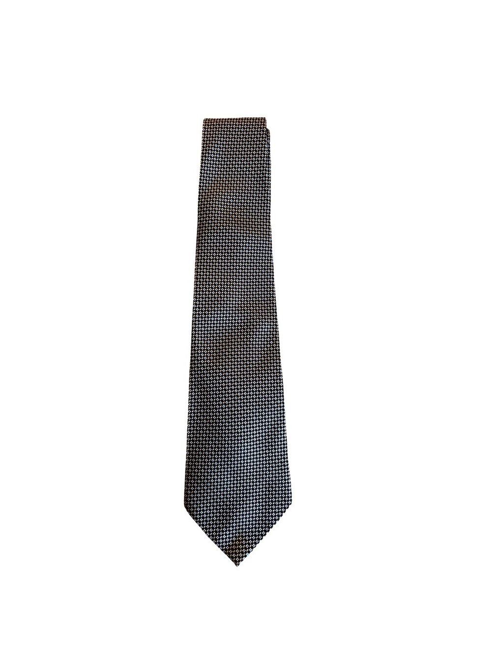 Geoffrey Beene Black and White Patterned Tie